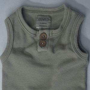 Kid Wild Organic Cotton Vintage Tank Onesie | 0-3